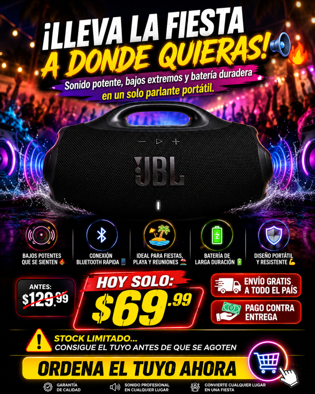 PARLANTE BOOMBOX 4 1.1 JBL PORTATIL