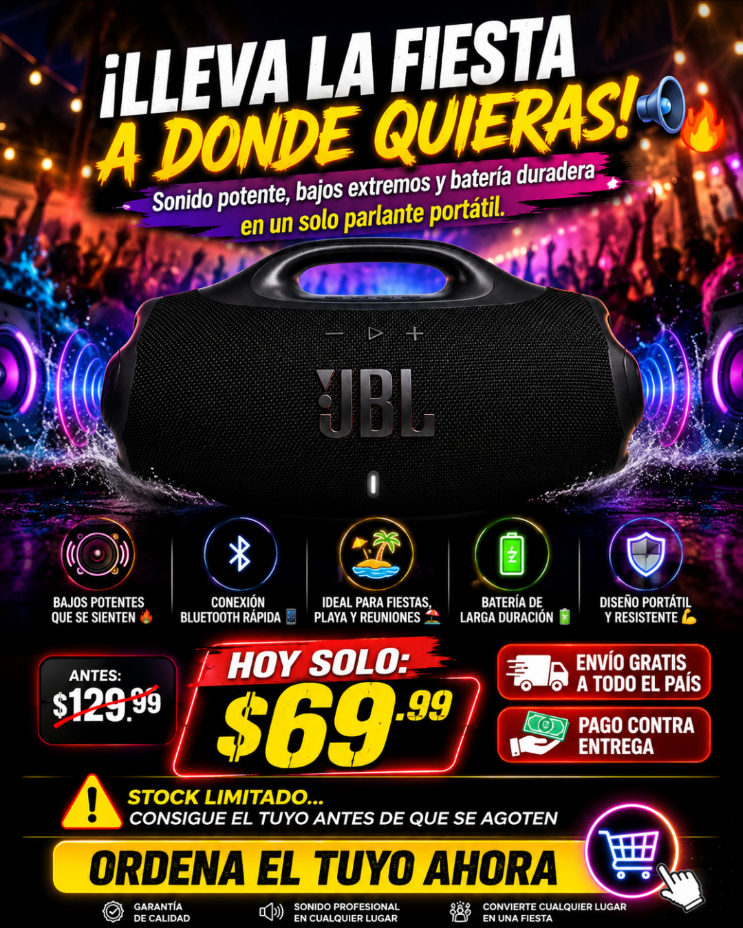 PARLANTE BOOMBOX 4 1.1 JBL PORTATIL